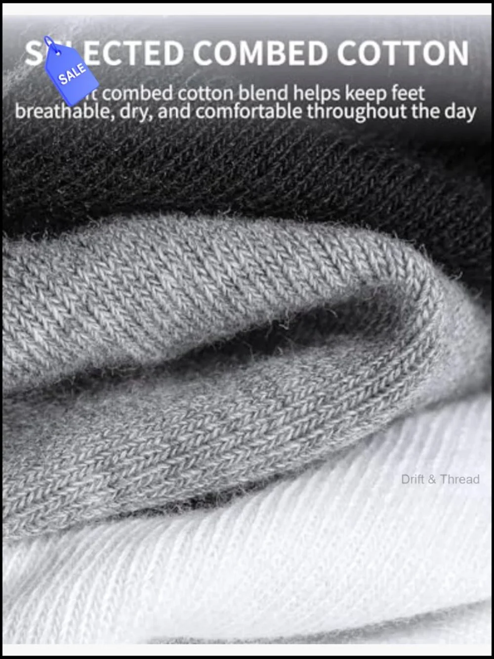 Cotton Ankle Socks 5-Pack Non Slip Low Cut Men Women Athletic